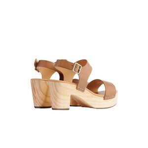 NWT Nisolo All-Day Open Toe Clog Size 8.5 Almond